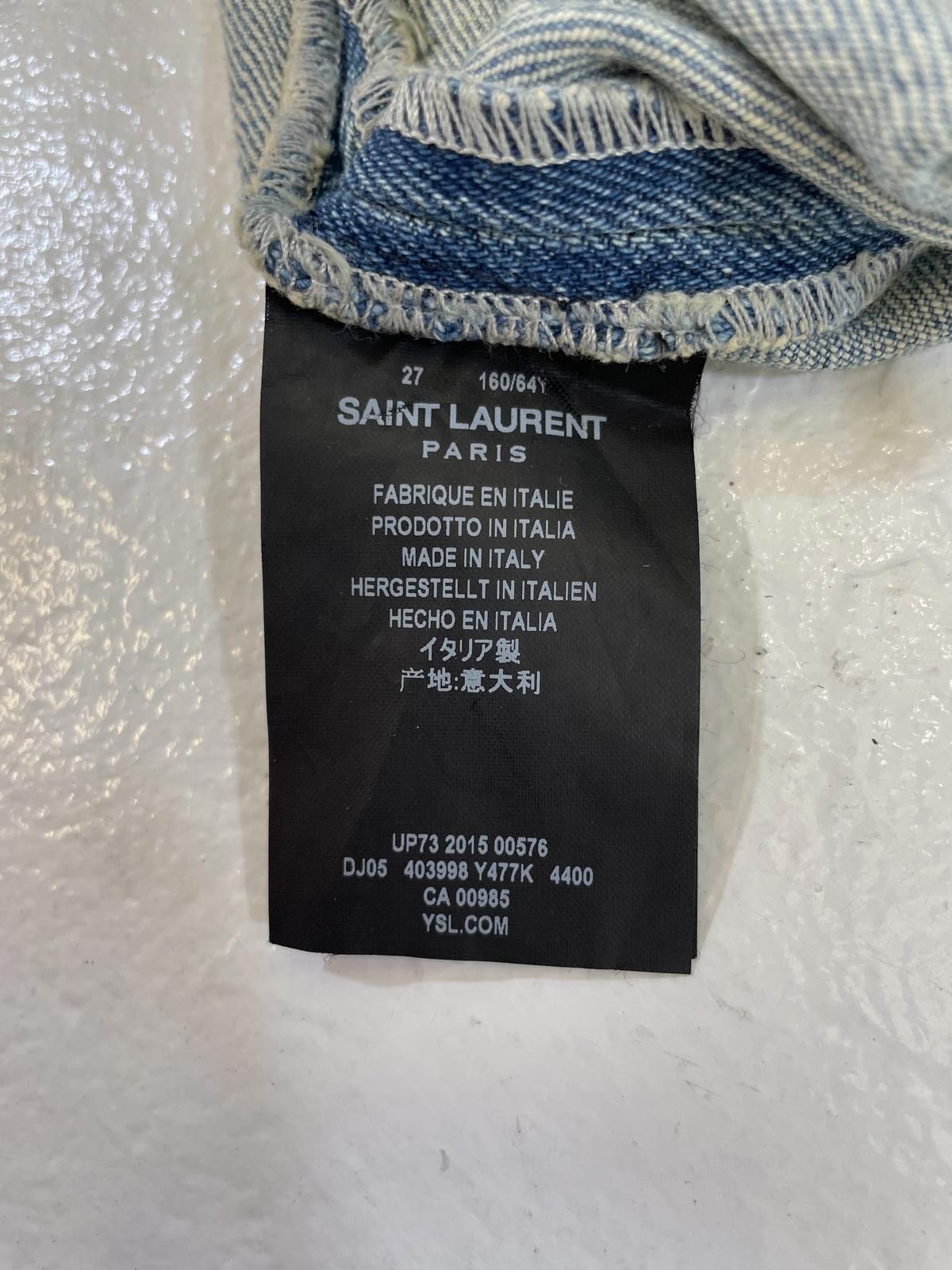 Saint Laurent Paris Saint Laurent knife cut denim Size US 30 / EU 46 - 5 Thumbnail
