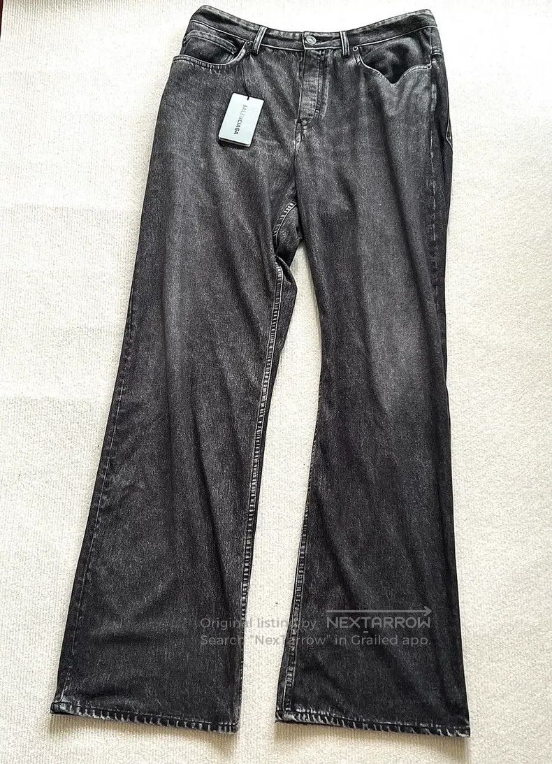 Balenciaga Balenciaga size M Printed Denim Pants Size US 27 - 3 Thumbnail