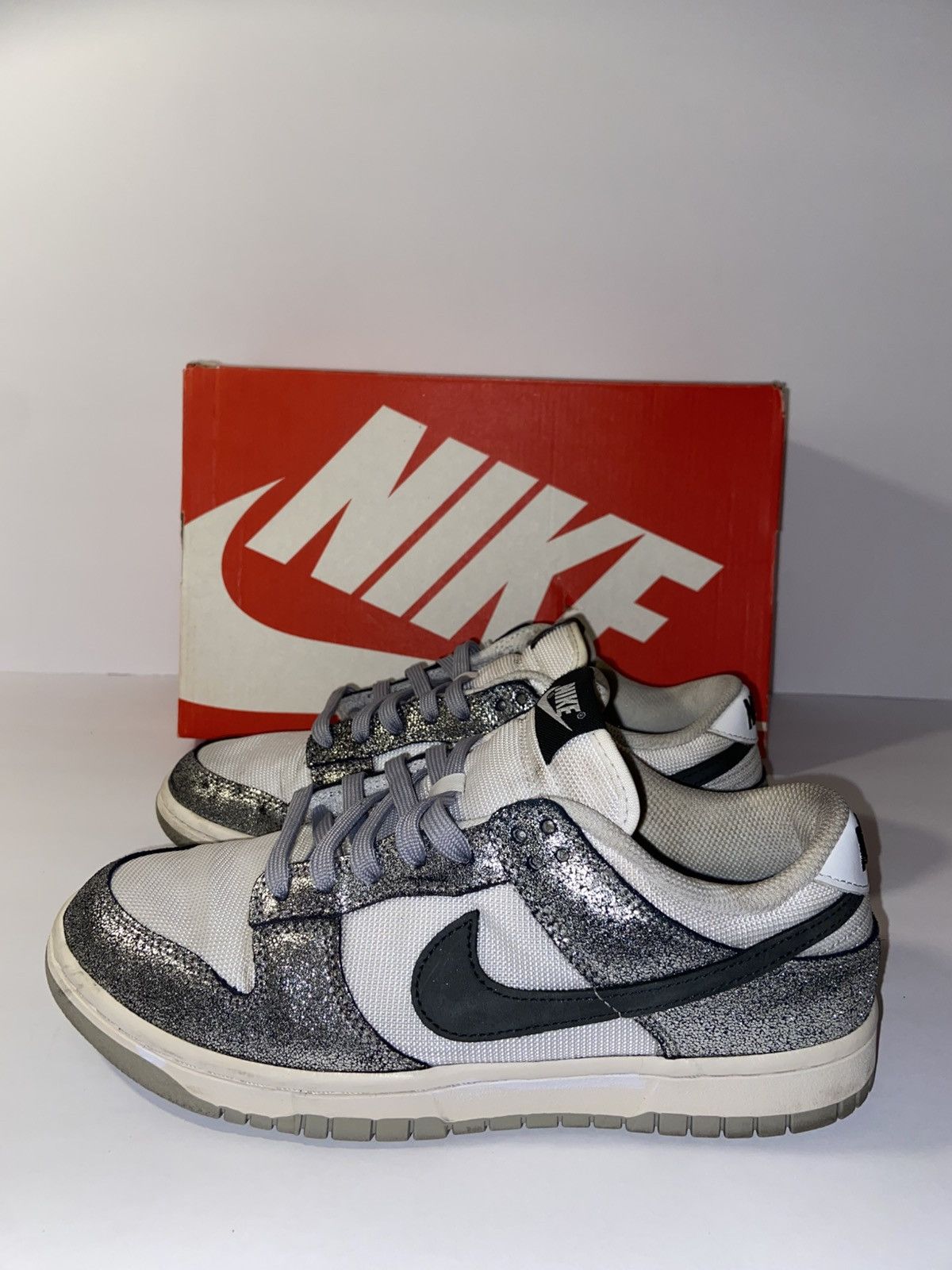 Nike Nike Dunk Low Golden Gals Metallic Silver (Women's) 9W 7.5M Size US 9 / IT 39 - 3 Thumbnail