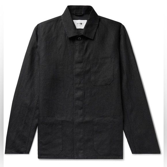 NN07 NN07 Linen Oscar Blazer in Black Size US XL / EU 56 / 4 - 2 Thumbnail