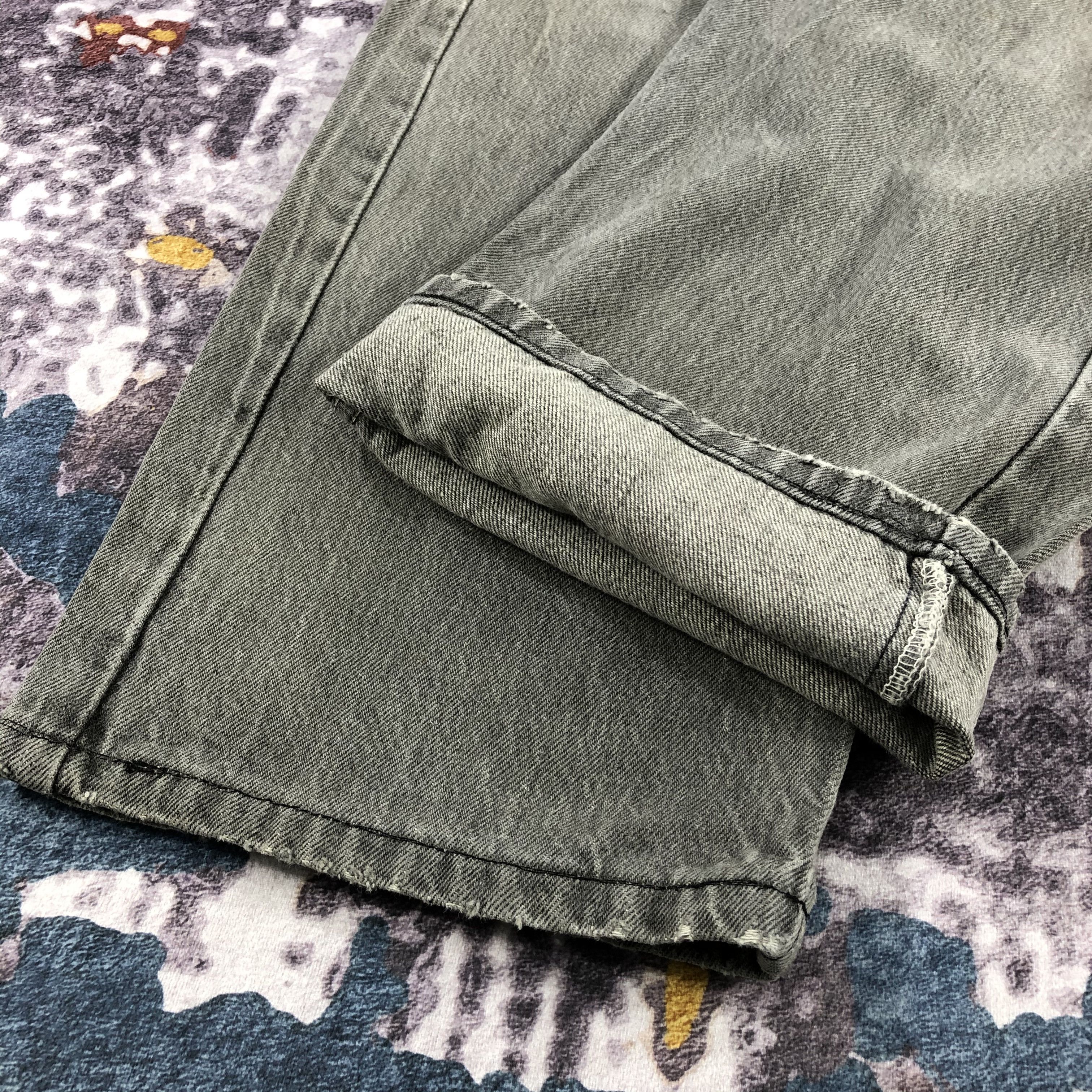 Levi's Vintage 90s Faded Black Levis 501 Jeans-JM2105 Size US 38 / EU 54 - 7 Thumbnail