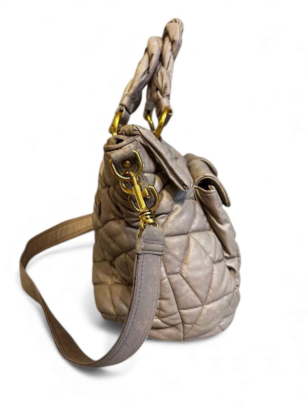 Miu Miu Miu Miu - Quilted Leather Shoulder Bag Dual Front Pouch Size ONE SIZE - 5 Thumbnail
