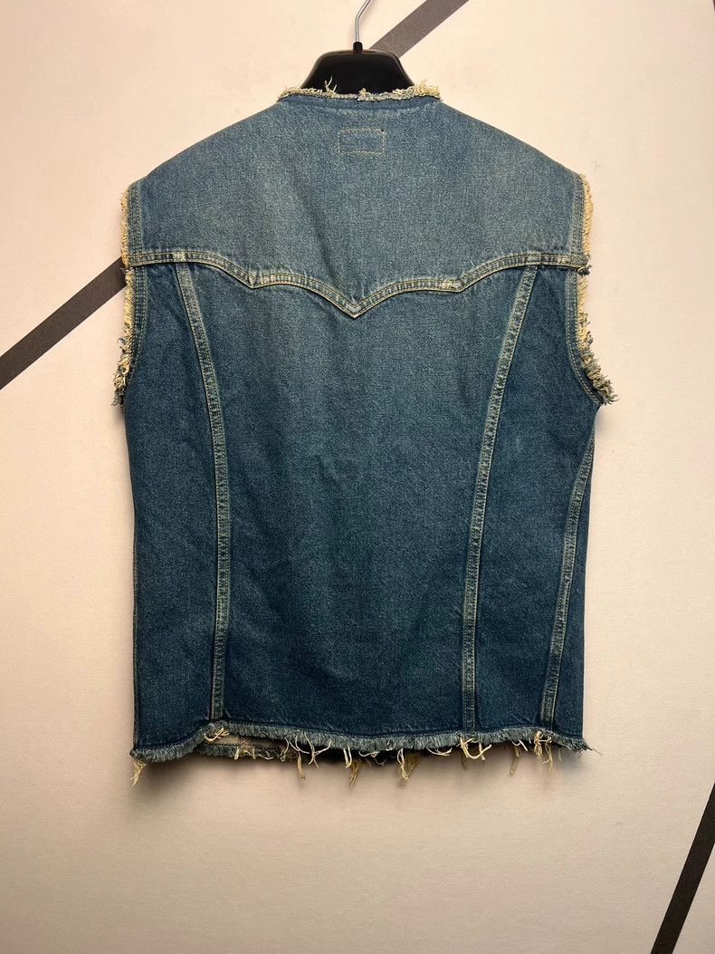 Saint Laurent Paris saint Laurent paris15 Spring/Summer Show Raw Edged Denim V Size US M / EU 48-50 / 2 - 2 Thumbnail