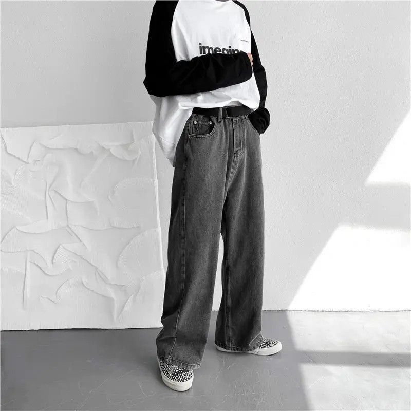 Japanese Brand Retro loose wide leg casual jeans Size US 30 / EU 46 - 4 Thumbnail