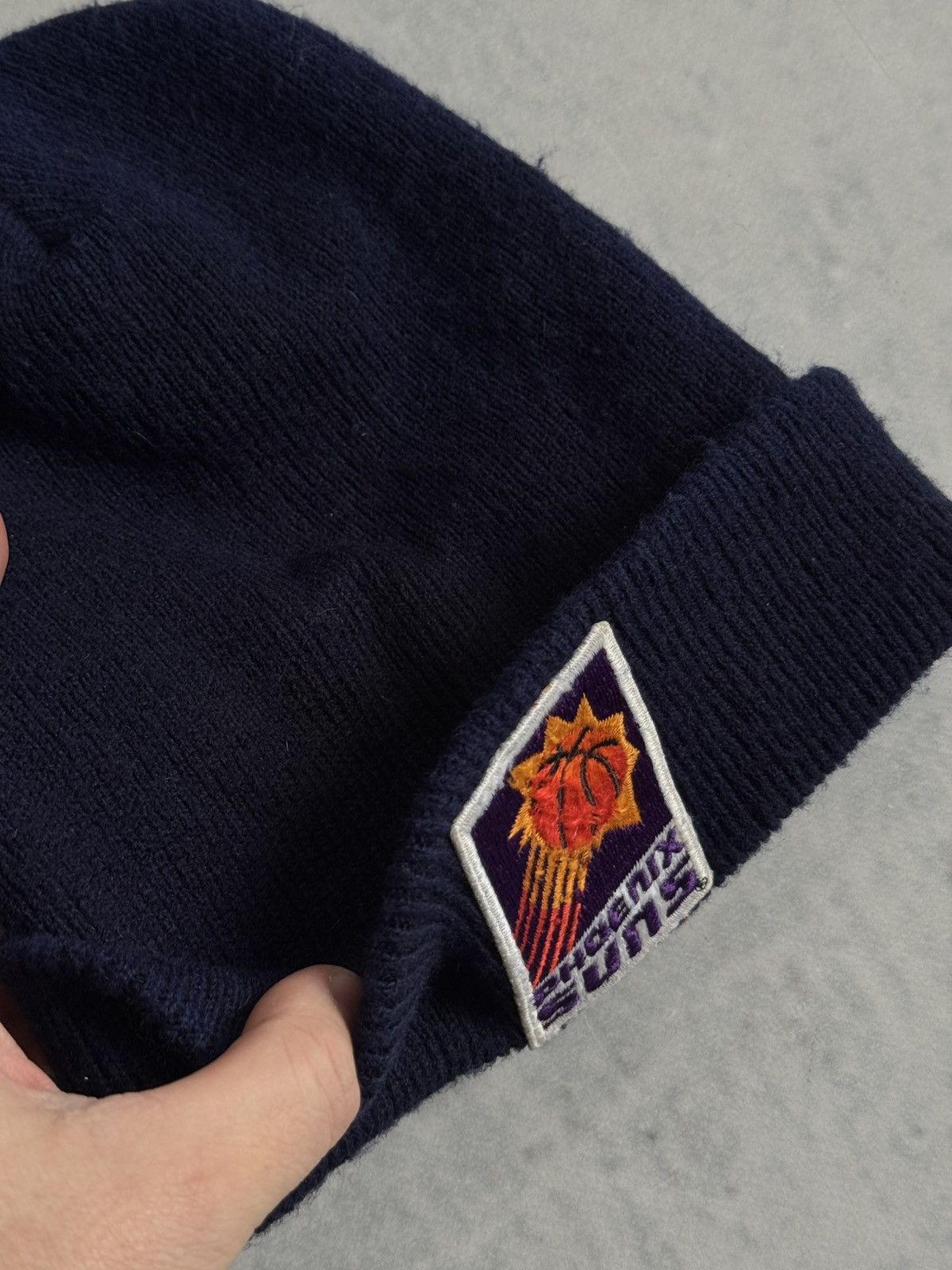 NBA Phoenix Suns Vintage NBA Basketball Winter Hat Black 1990s Size ONE SIZE - 3 Thumbnail