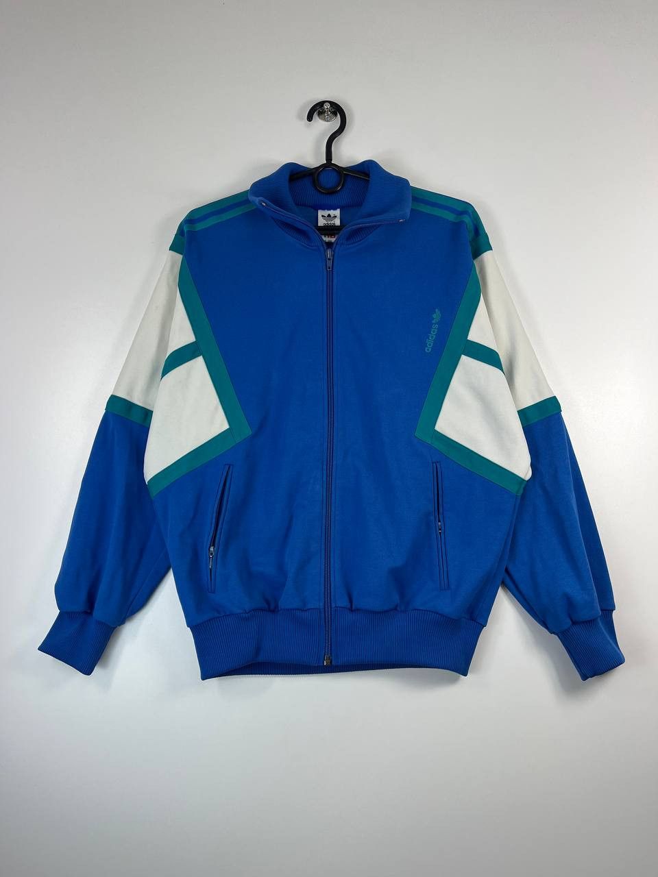 Adidas Adidas Vintage Track Jacket BlueTrefoil Originals 90s Size L Size US L / EU 52-54 / 3 - 1 Thumbnail