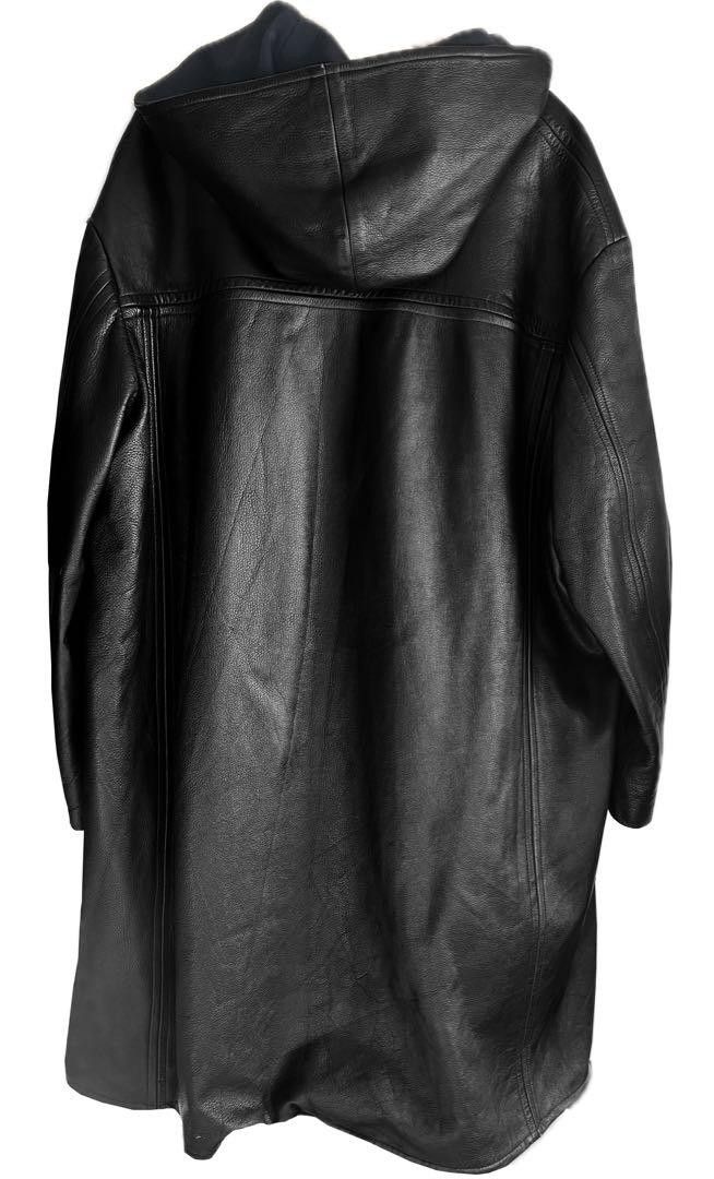 Yohji Yamamoto Yohji Yamamoto POUR HOMME leather hood coat Size US L / EU 52-54 / 3 - 7 Thumbnail