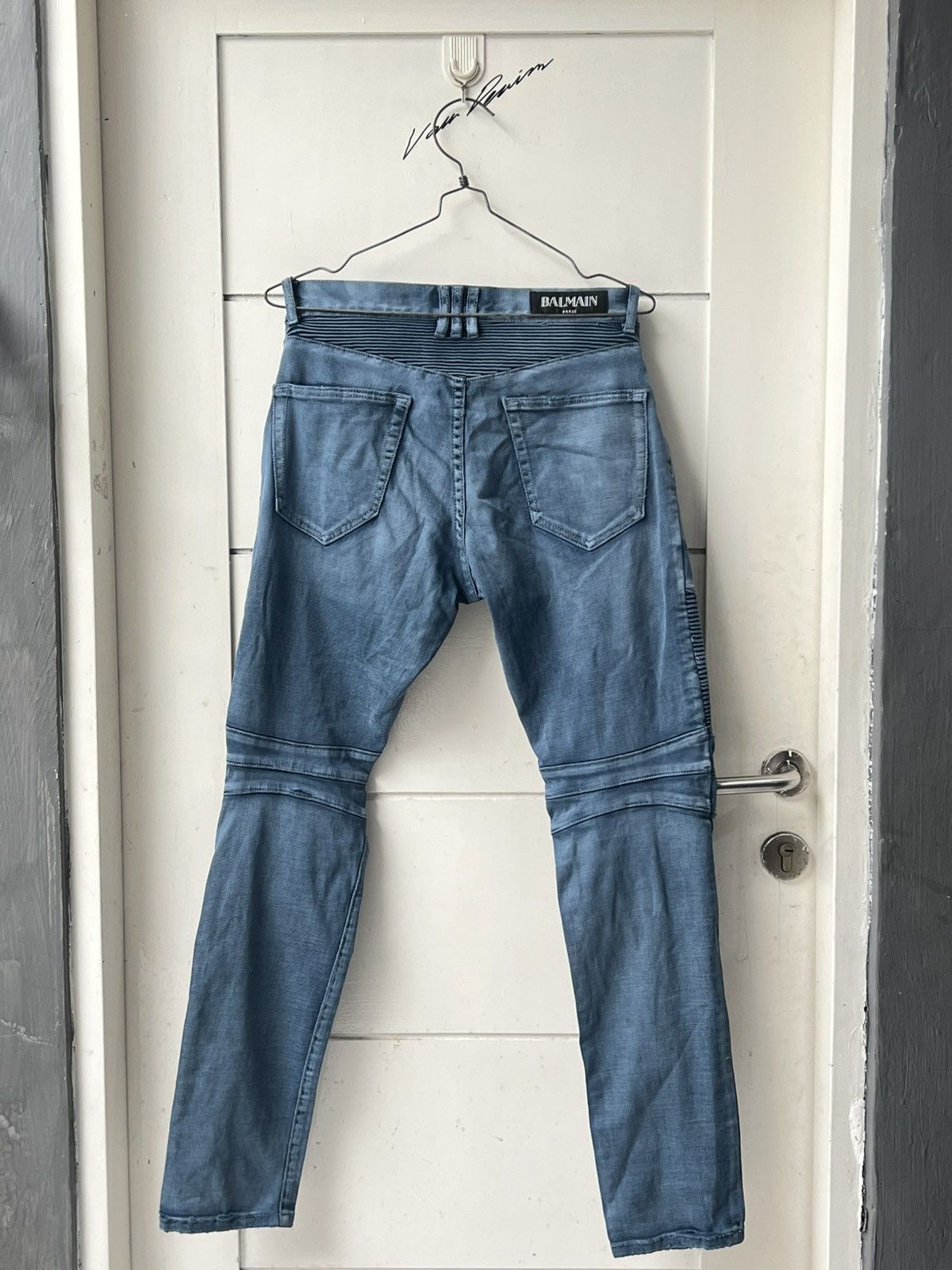Balmain Balmain Paris Biker Distressed Jeans Size US 32 / EU 48 - 13 Thumbnail