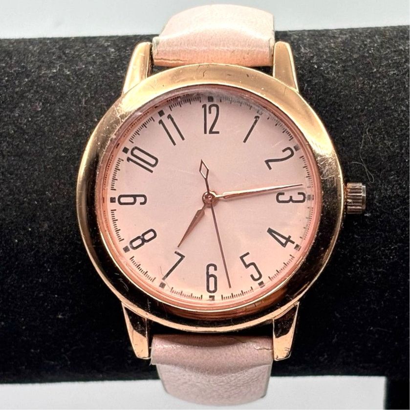 Gold & Pink Analog Watch, Women's