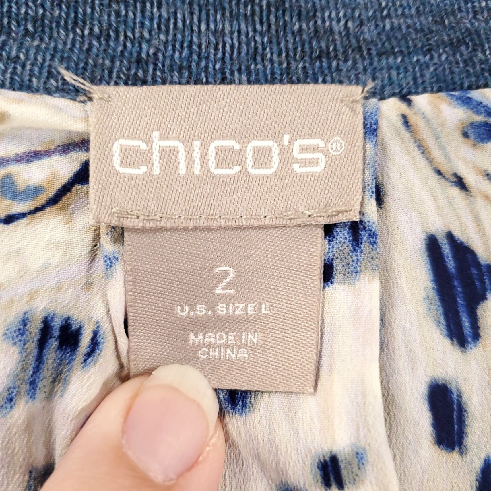 Vintage Chico's Cardigan Sweater Shirt Women Open Front Longline Blue L Knit Casual Vintage No - 2 Size L / US 10 / IT 46 - 5 Thumbnail