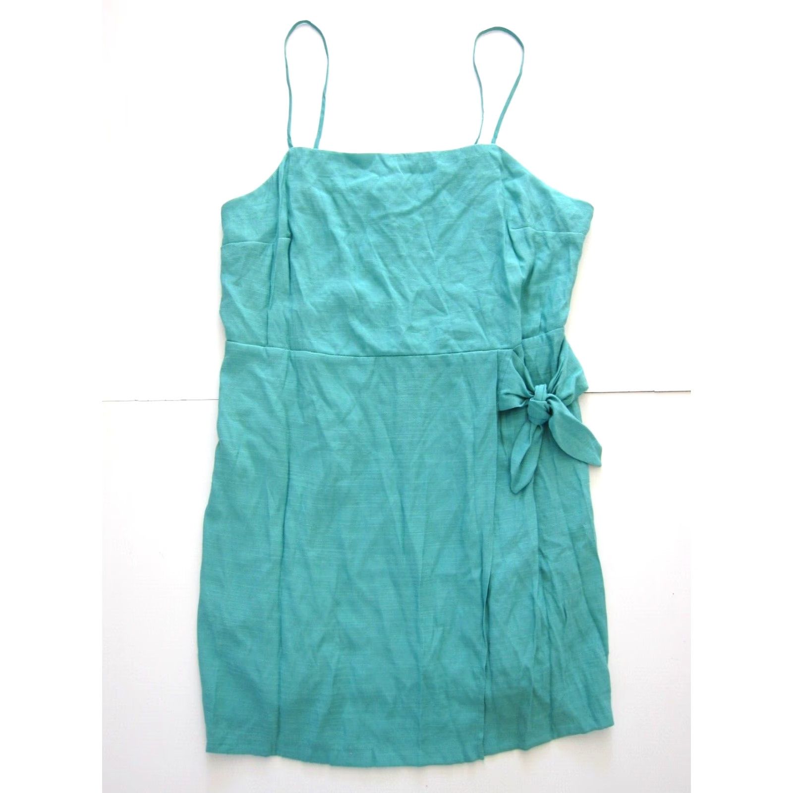Nine West VINTAGE NWT Nine West Rayon Green Spaghetti Strap Wrap Slip Tank Sun Dress XXL Size XXL / US 16-18 / IT 52-54 - 2 Thumbnail