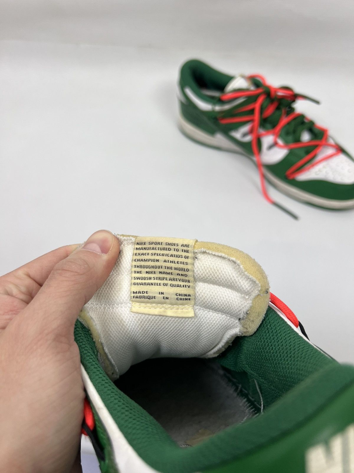 Nike × Off-White Nike Dunk Low Off White Pine Green size 11 Size US 11 / EU 44 - 9 Thumbnail
