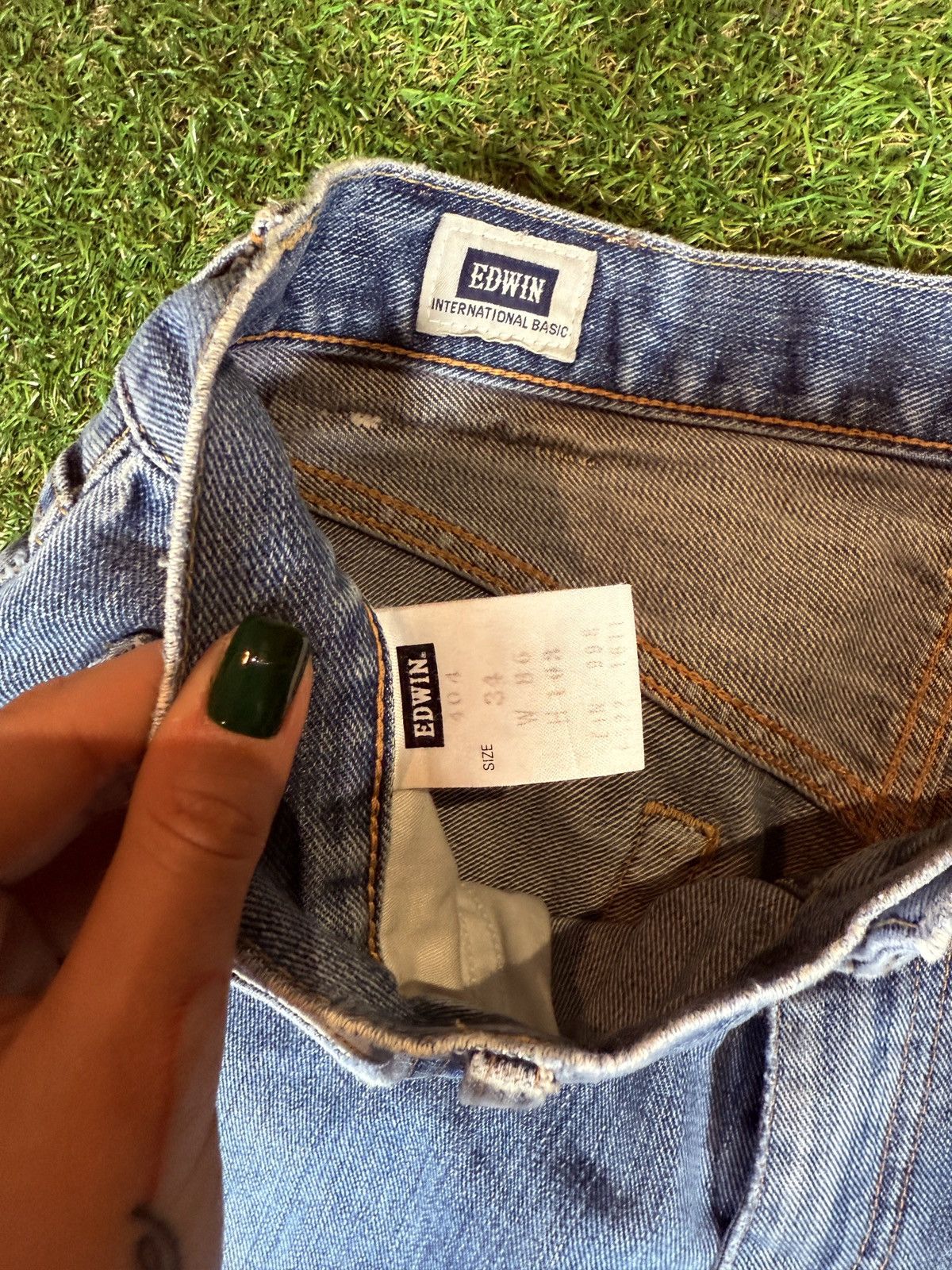 Edwin EDWIN International Basic Jeans Light Wash Straight Fit Size US 34 / EU 50 - 5 Thumbnail