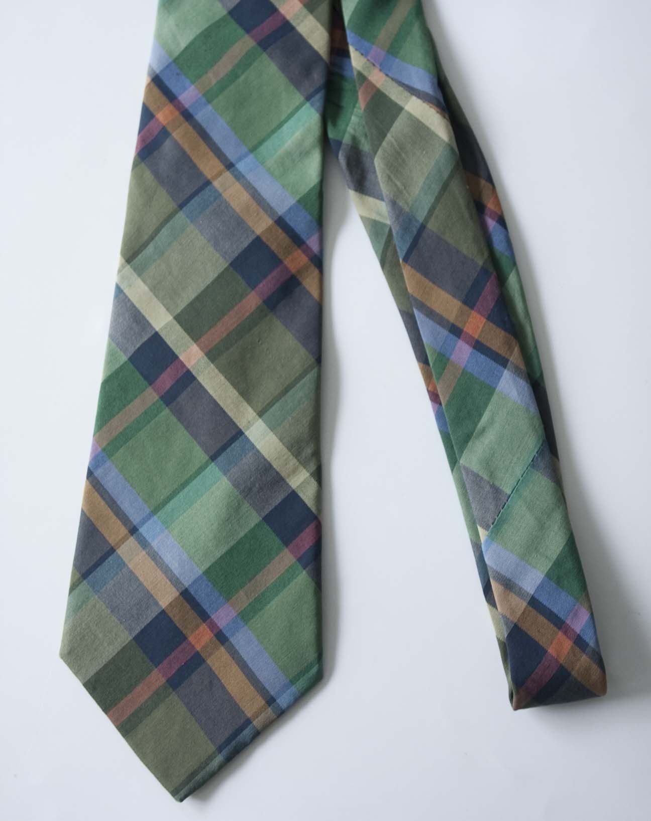 Polo Ralph Lauren Ralph Lauren Tie 100% Silk Made in Canada Multicolor Plaid Size ONE SIZE - 2 Thumbnail