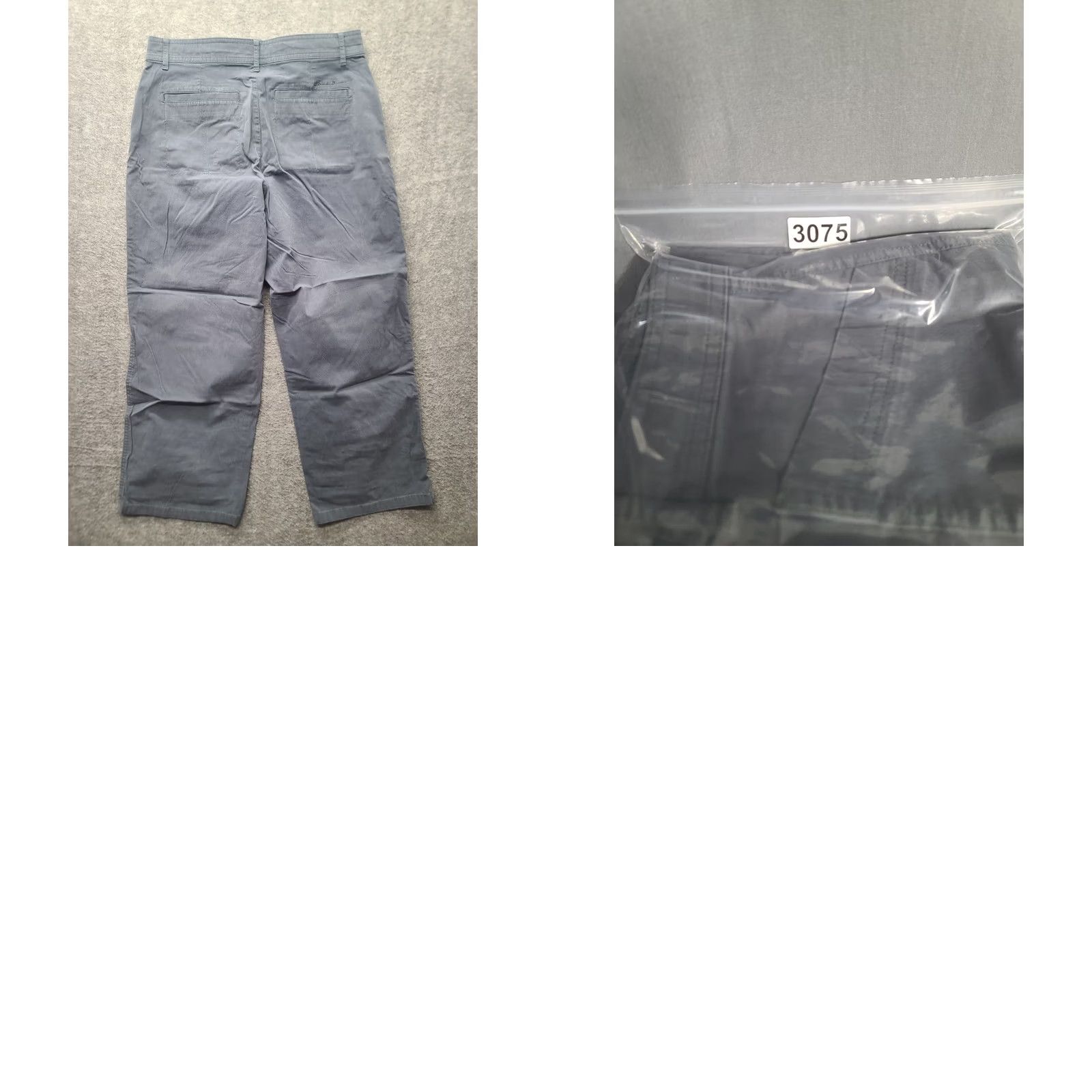 Eddie Bauer Eddie Bauer Capris Womens 8 Capri Pants Flat Front Twill Cotton Nylon Spandex 24 Inseam Gray Size ONE SIZE - 9 Thumbnail