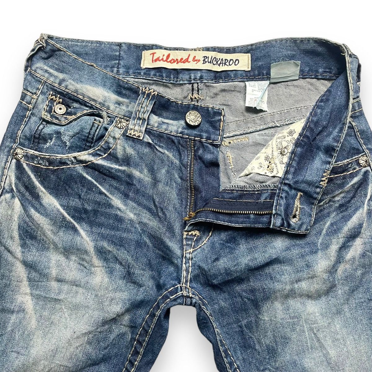 If Six Was Nine VINTAGE BUCKAROO WASHED DENIM PANTS Size US 32 / EU 48 - 10 Thumbnail