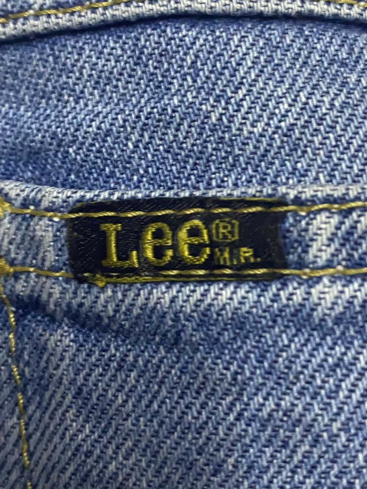 Lee Vintage Lee Faded Wash Repaired Loose Jeans Size US 31 - 14 Thumbnail