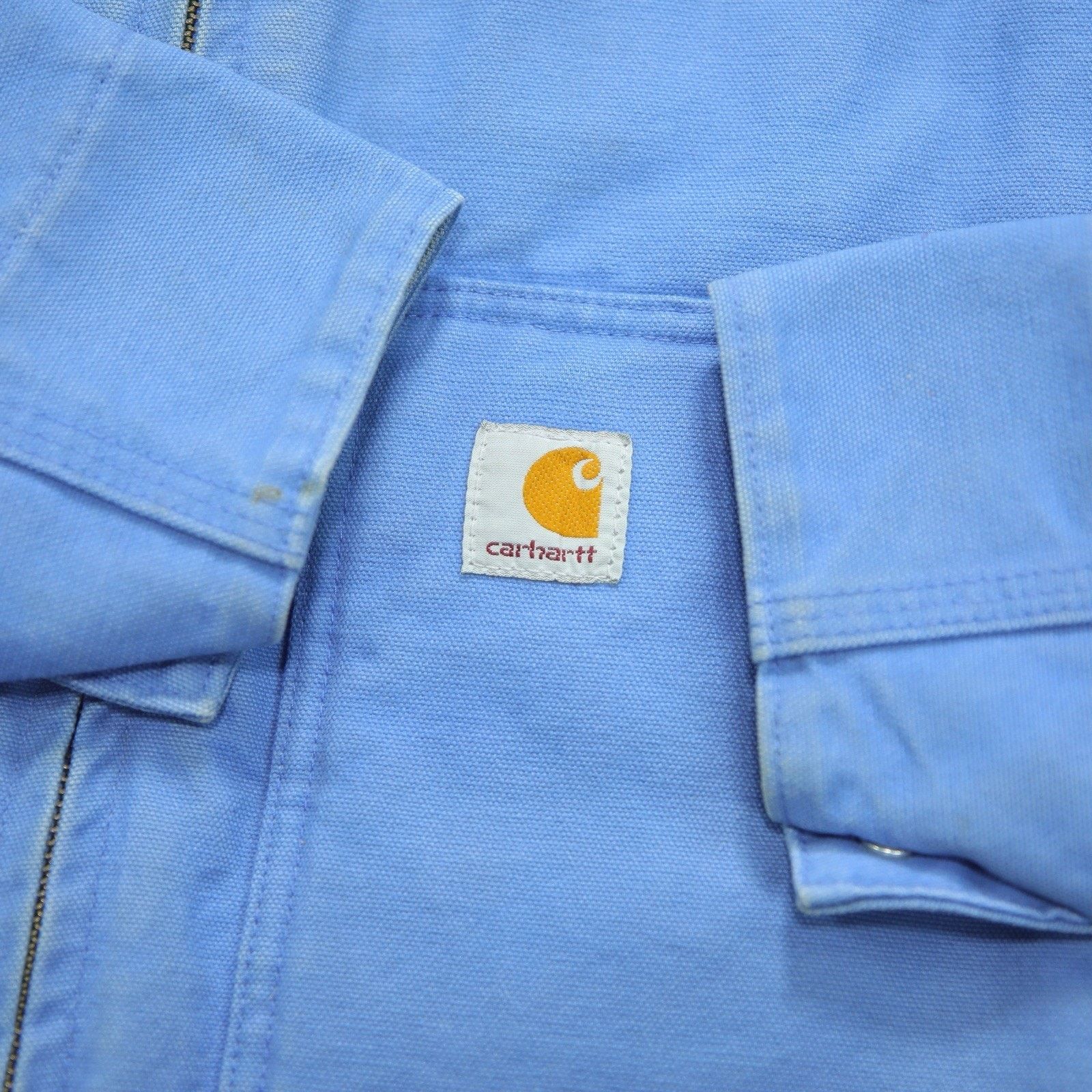 Carhartt Vintage Carhartt WJ022 FHB Blue WOMENS Jacket Sherpa Lined Size US M / EU 48-50 / 2 - 6 Thumbnail