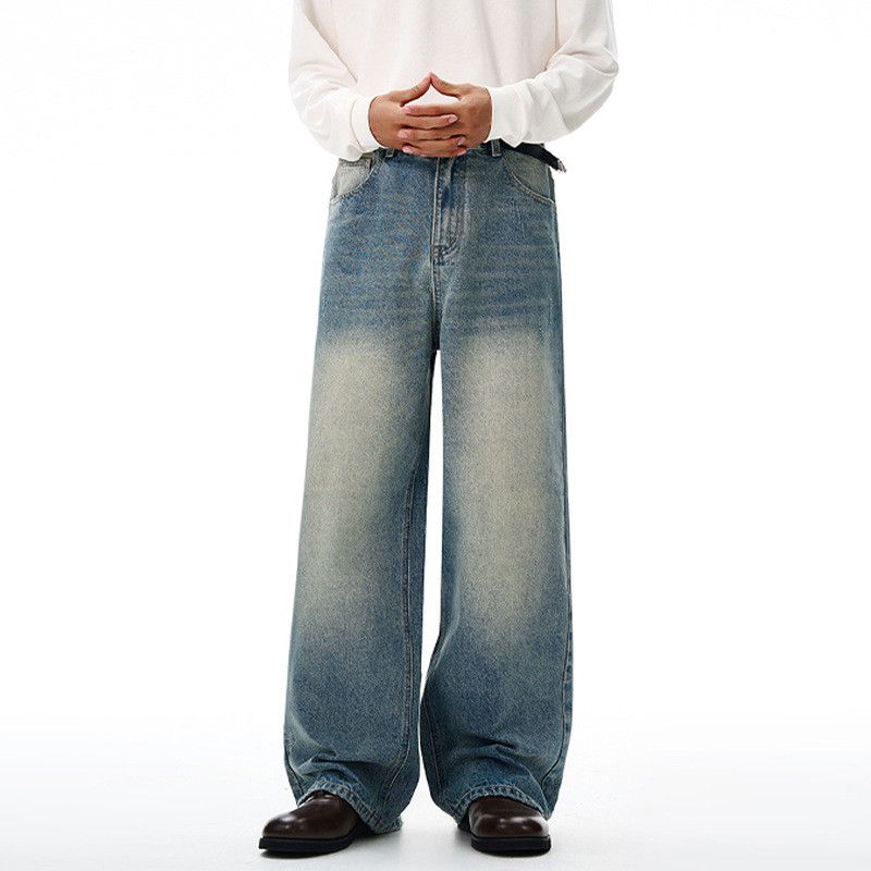 Vintage Retro American Men's Distressed Gradient Washed Jeans Size US 32 / EU 48 - 1 Thumbnail