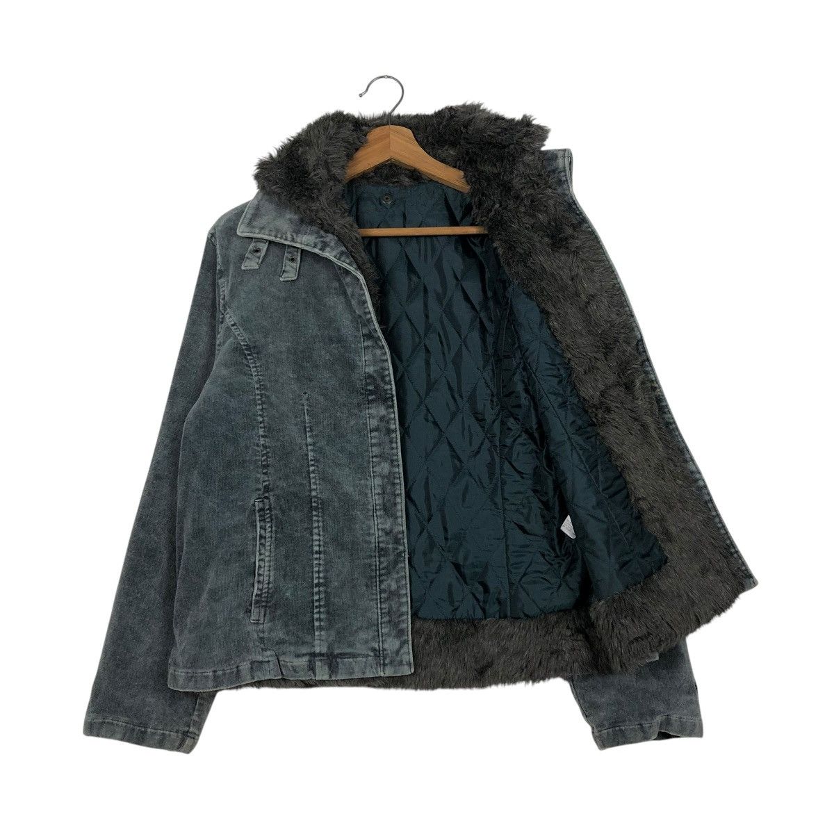Japanese Brand × Vintage 🔥VINTAGE CROPPED BIKER JACKET DOUBLE COLLAR FUR ISSEY MIYAKE Size US S / EU 44-46 / 1 - 13 Thumbnail