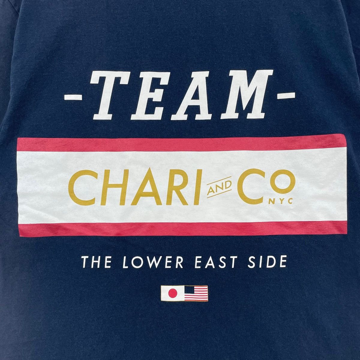 Beams Japan Beams X Chari&Co Nyc Team Tee Shirt Size US L / EU 52-54 / 3 - 4 Thumbnail