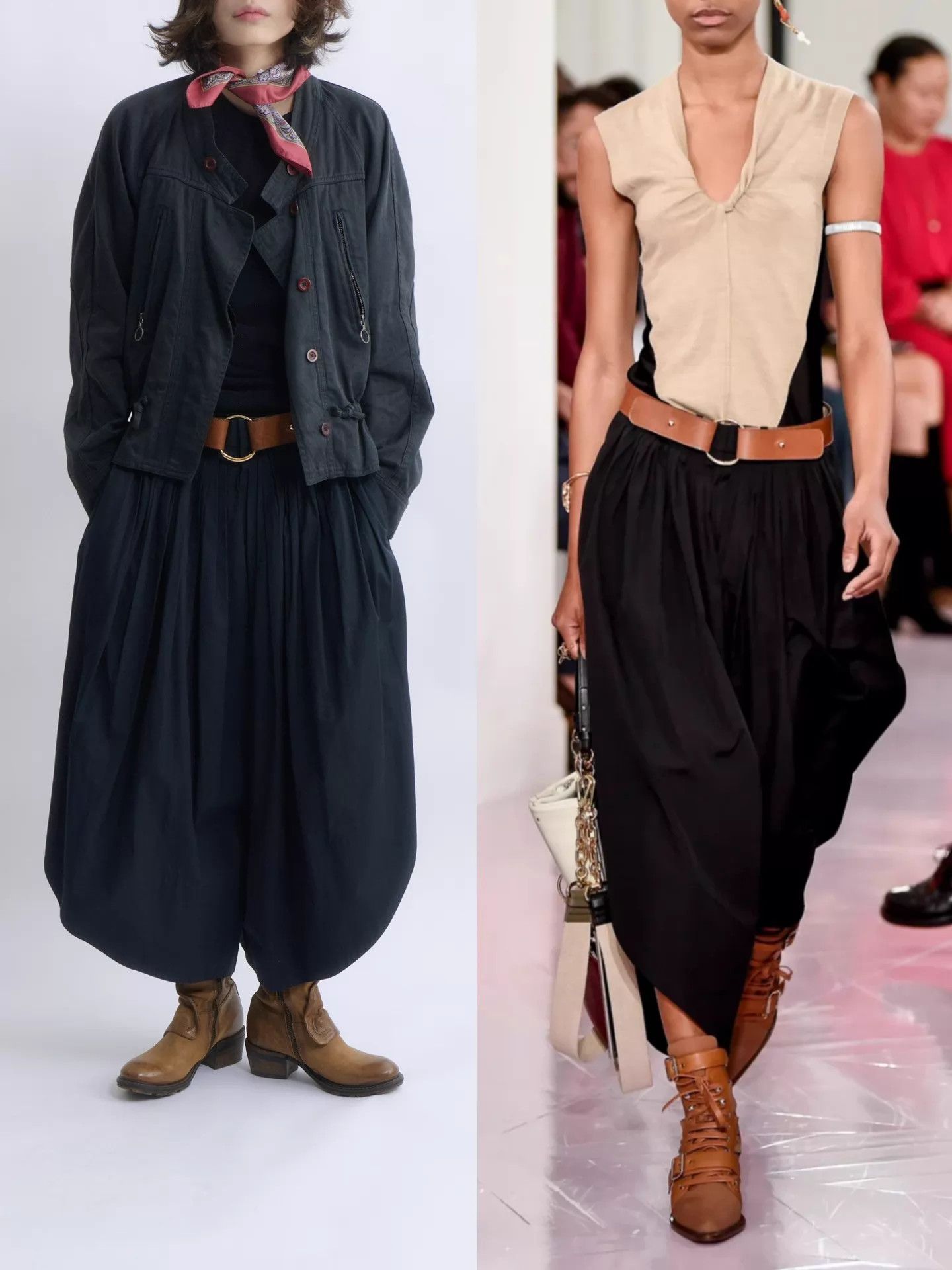 Chloe CHLOE 2018ss balloon wide pleated belted culottes Size 24" / US 00 / IT 34 - 1 Thumbnail