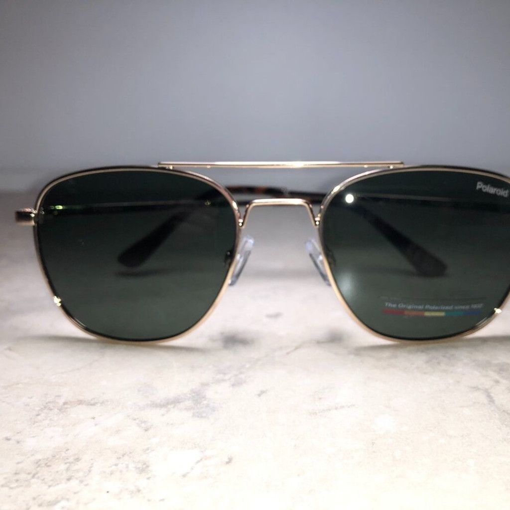 Polaroid Polaroid Gold & Tortoiseshell Polarized Aviator Sunglasses Size ONE SIZE - 2 Thumbnail