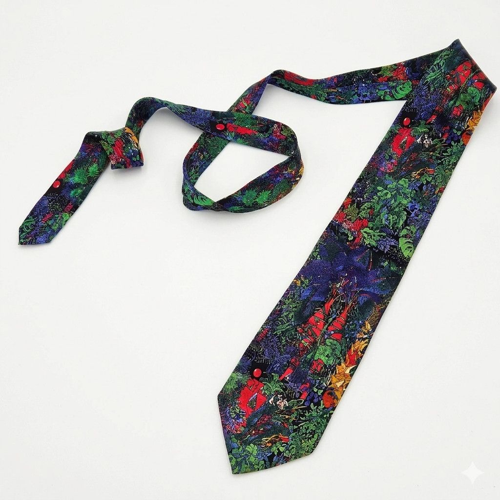 Other Jiang Tiefeng 60x3.5" RARE Necktie Tie 100% Silk Yunnan Size ONE SIZE - 1 Thumbnail