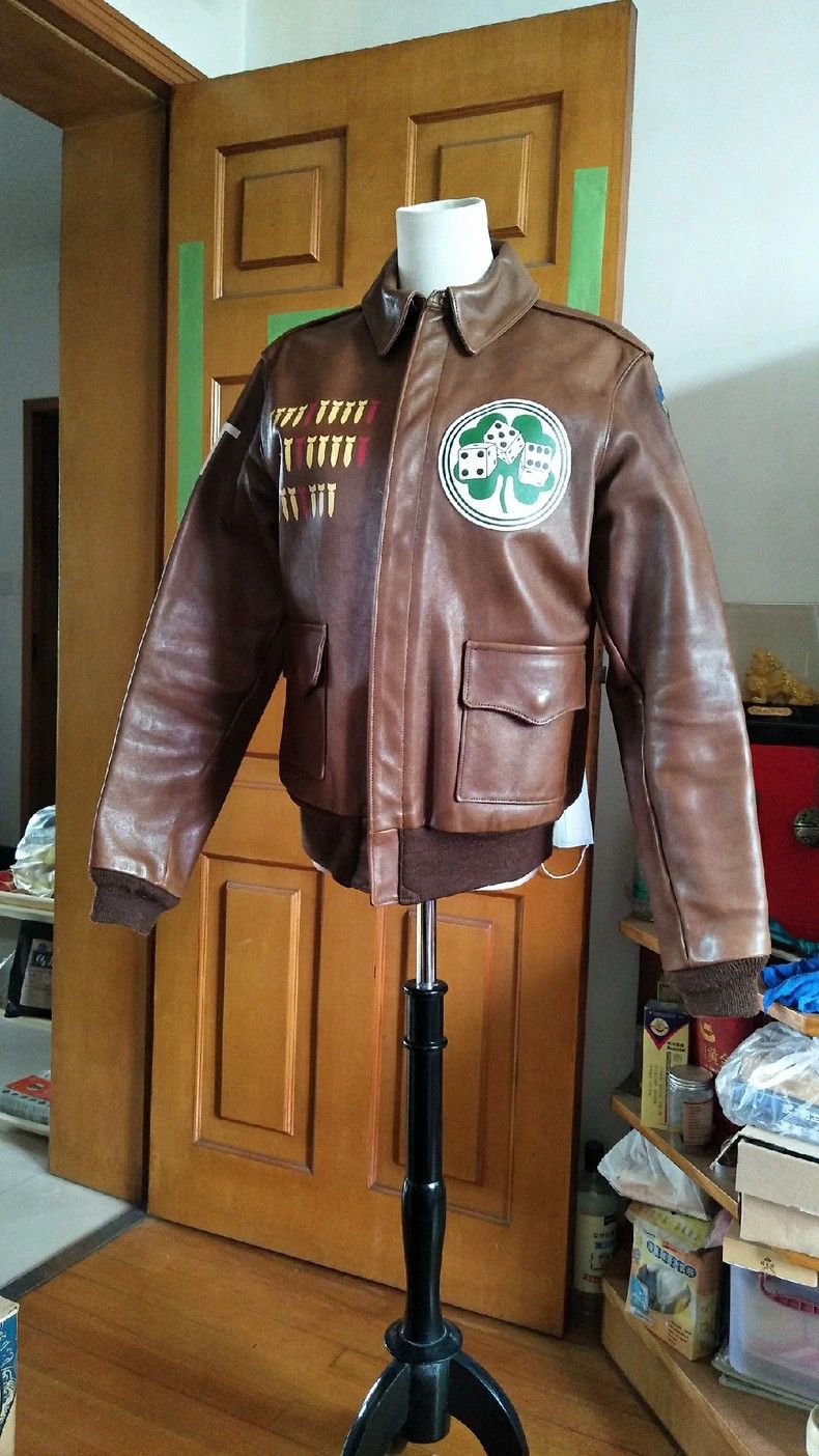 The Real McCoy's The Real McCoys a2 Golden 40 Size Aero 161 Leather Jacket Size US L / EU 52-54 / 3 - 1 Thumbnail
