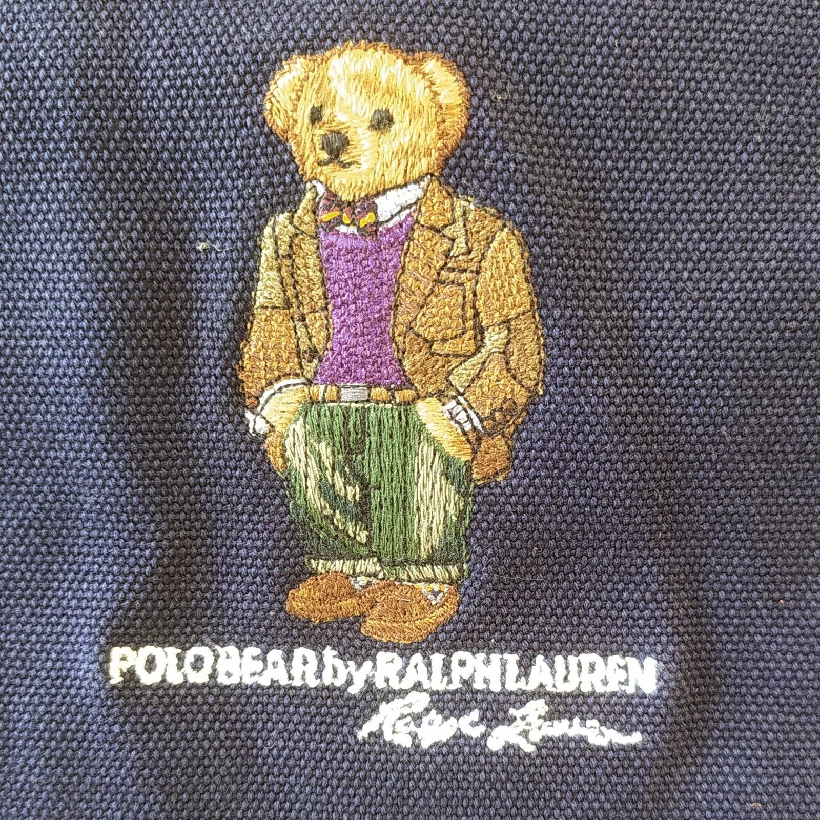 Polo Ralph Lauren Polo Ralph Lauren Polo Bear Canvas Tote Bag IFD 8047 Size ONE SIZE - 4 Thumbnail