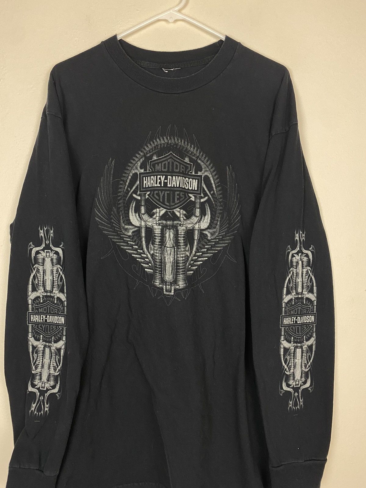 Harley Davidson Vintage Harley Davidson Long sleeve Graphic y2k insane Size US XL / EU 56 / 4 - 2 Thumbnail