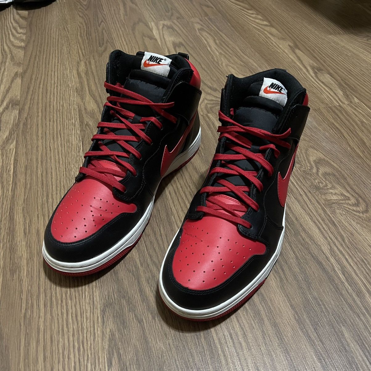 Nike SB 2014 Nike Dunk High CMFT - Bred Size US 13 / EU 46 - 2 Thumbnail