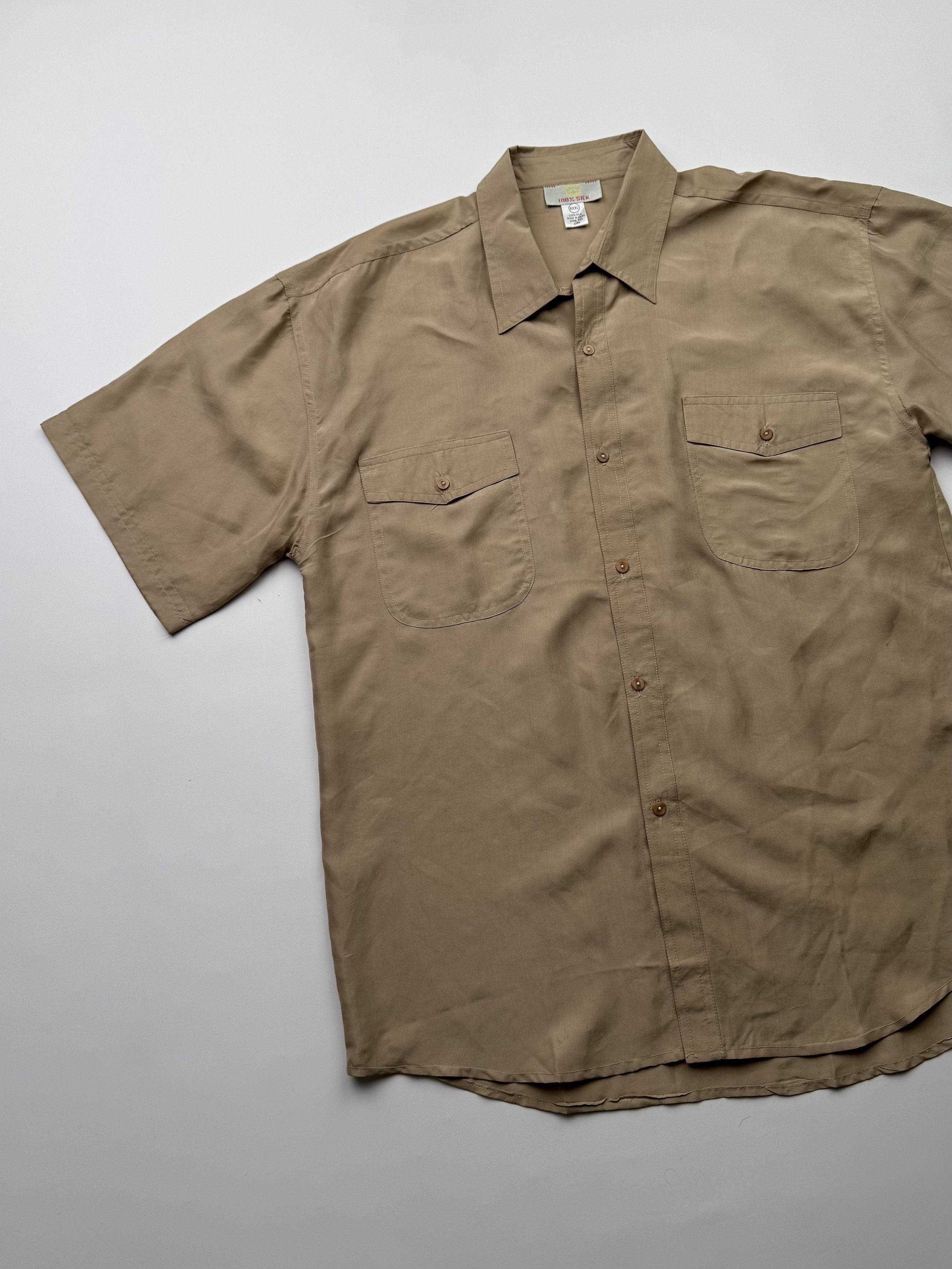 Japanese Brand Vintage Silk Shirt B623(V221)E2 Size US XXL / EU 58 / 5 - 2 Thumbnail