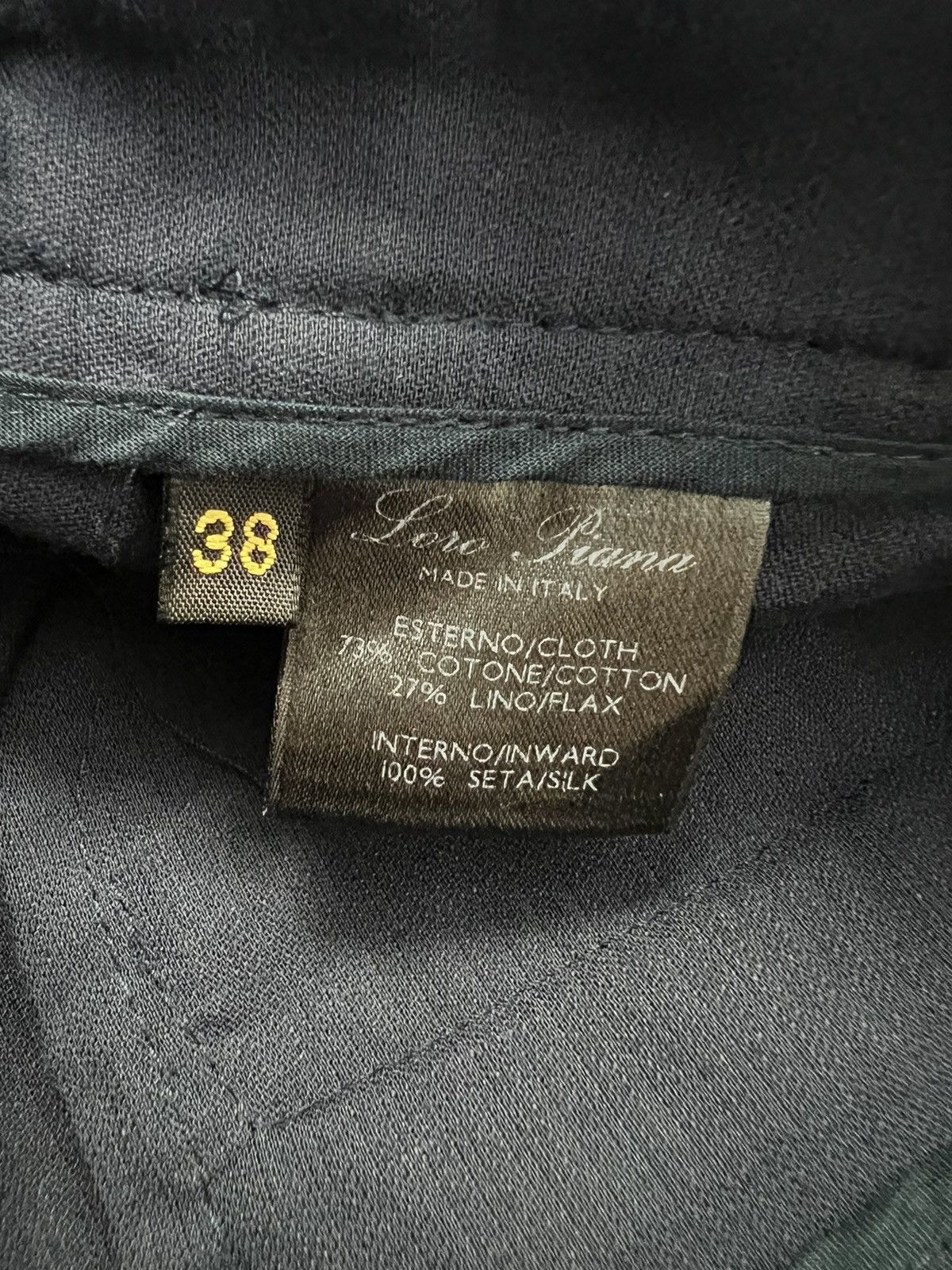 Loro Piana Loro Piana - Cotton/Flax Linen Wide Leg Trouser Size 26" / US 2 / IT 38 - 13 Thumbnail
