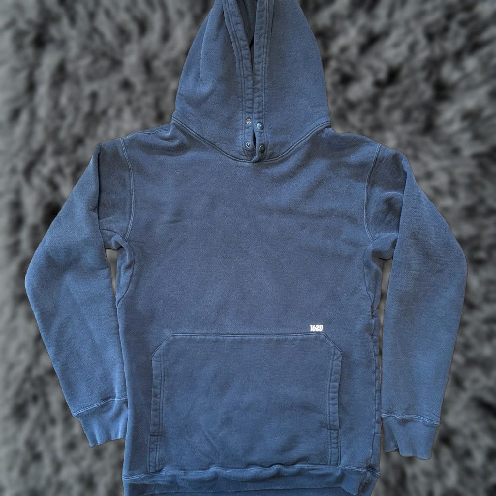 1620 Workwear Hoodie Men’s Black Large Pullover Snaps Pocket Heavy Shirt Hoodie Mens 1620