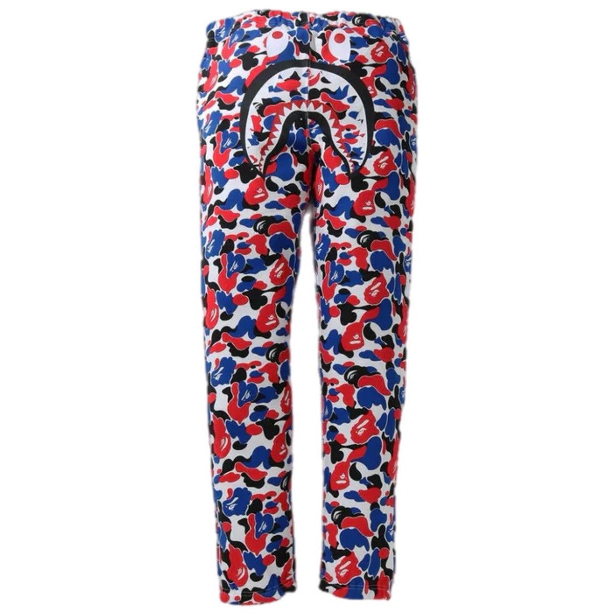 Bape BAPE Red camo shark sweat pants a bathing ape ☆size S | Grailed