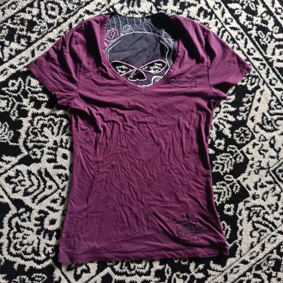 Harley Davidson Harley Davidson Semi-Backless Baby Tee Size M / US 6-8 / IT 42-44 - 4 Thumbnail
