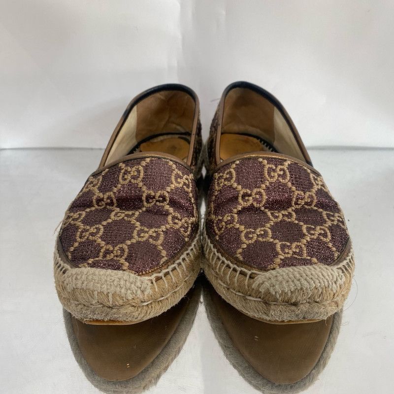 Gucci Gucci Brown Logo Espadrilles Flat Shoes Size US 7.5 / EU 40-41 - 4 Thumbnail