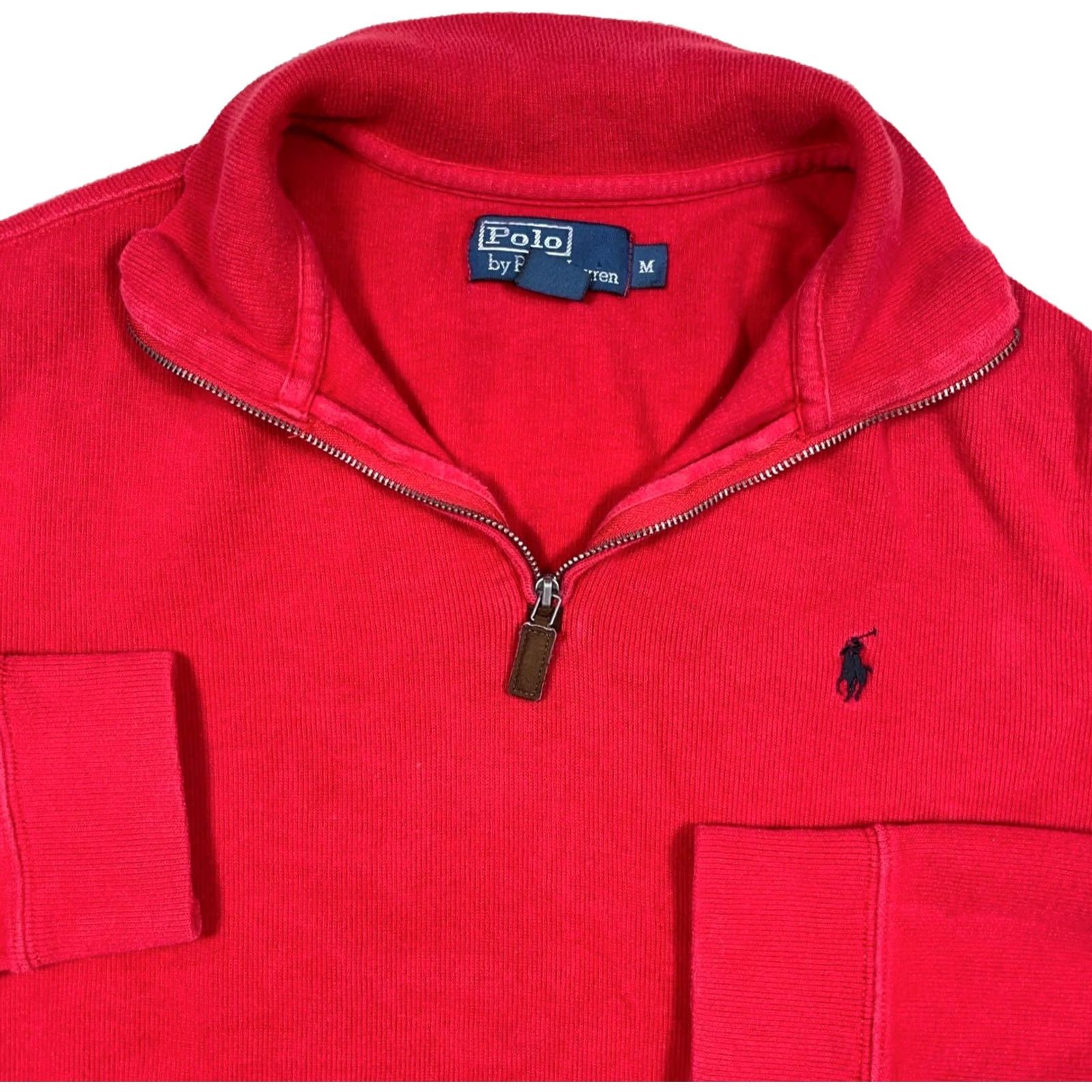 Polo Ralph Lauren Polo Ralph Lauren Sweater Sweatshirt Men Medium Red Black Pullover Quarter Zip B Size US M / EU 48-50 / 2 - 2 Thumbnail