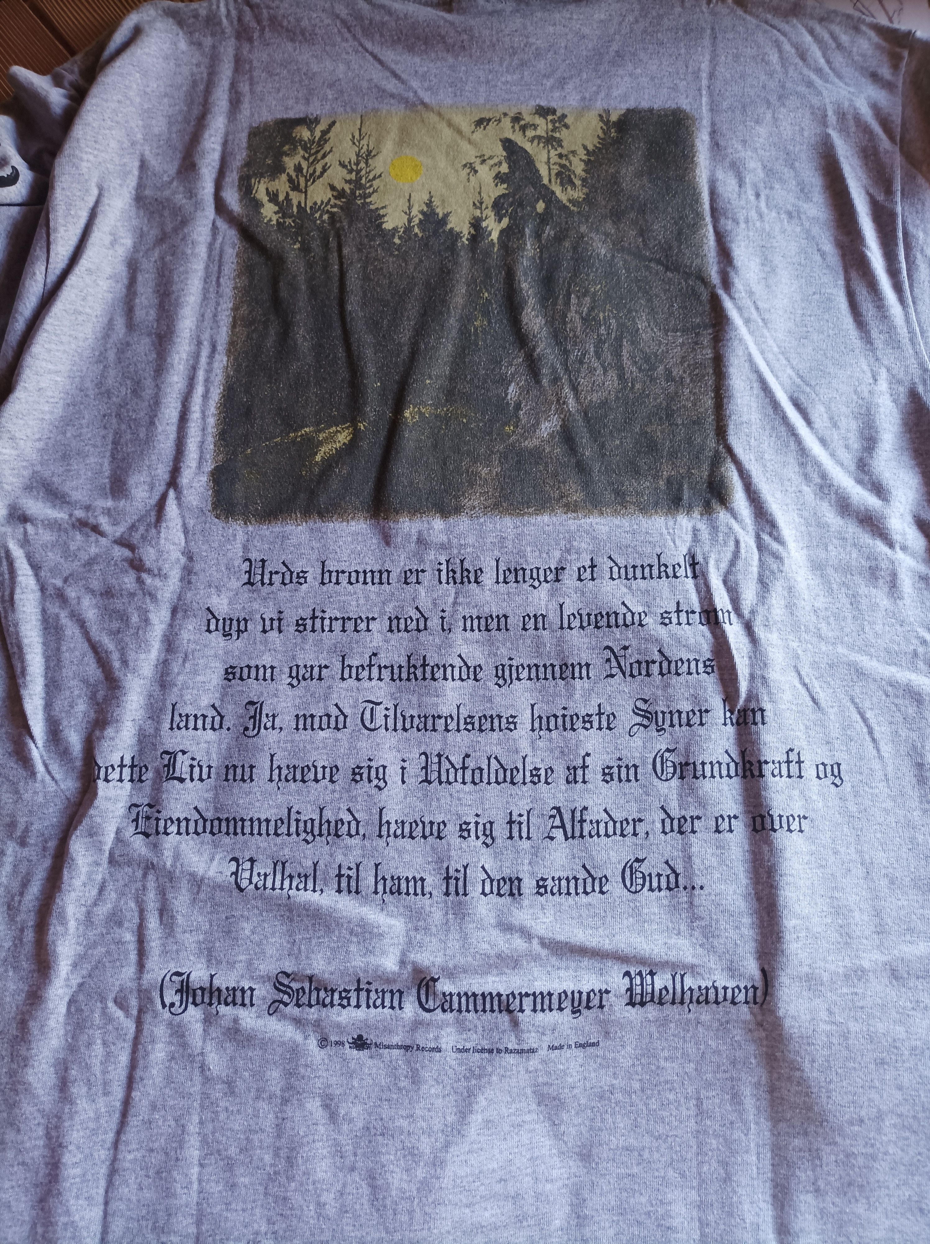 Band Tees Burzum.Filosofem.official L Size US L / EU 52-54 / 3 - 3 Thumbnail