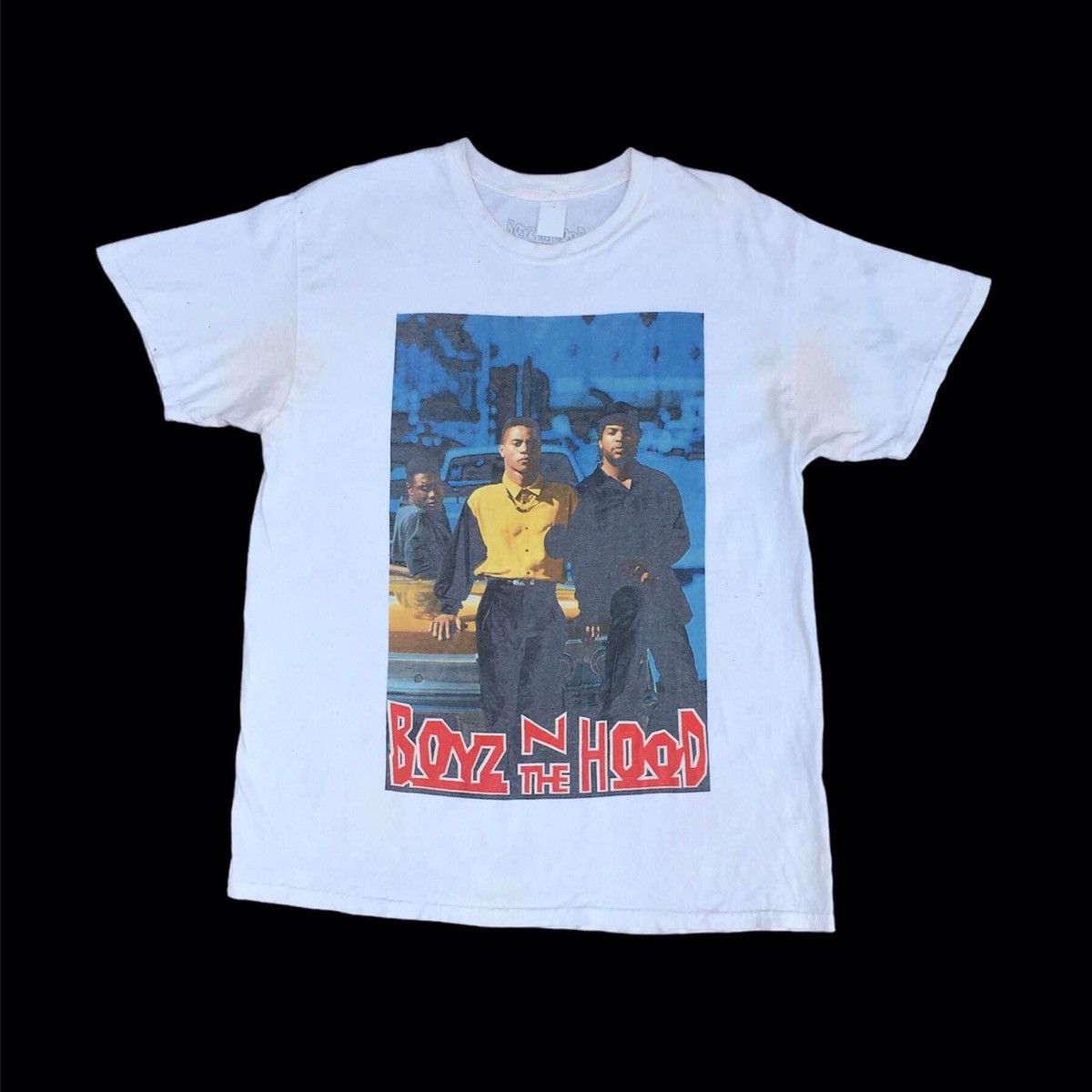 image of Movie x Rap Tees Boyz N The Hood in White, Men's (Size Large)