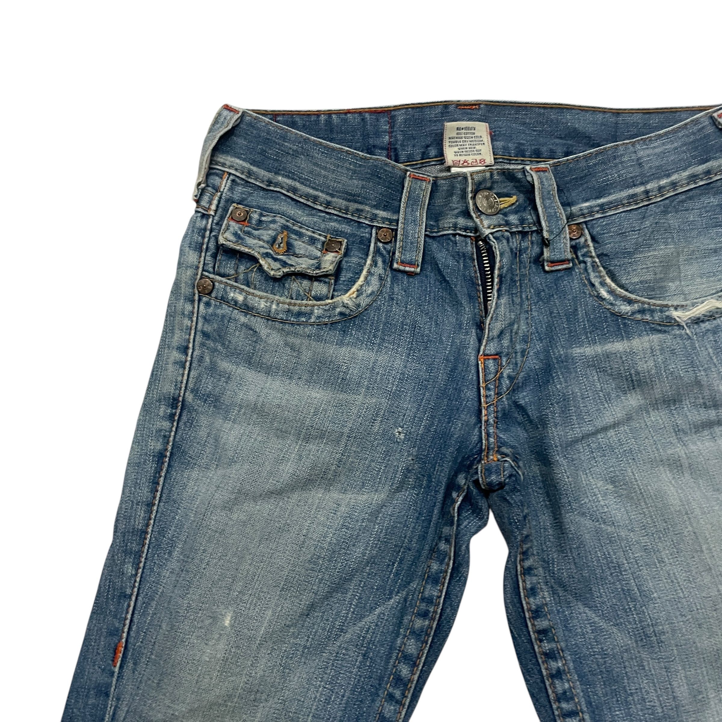 True Religion Vintage 90s True Religion Flare Distressed Denim Size 31" - 2 Thumbnail