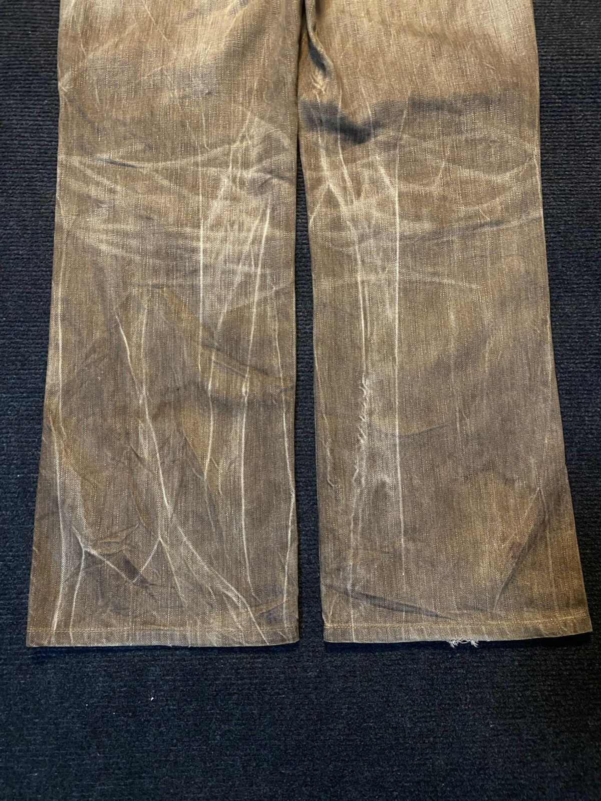 Edwin ‼️Insane Distressed EDWIN 503 Jeans Back pocket Zipper ‼️ Size US 34 / EU 50 - 15 Thumbnail