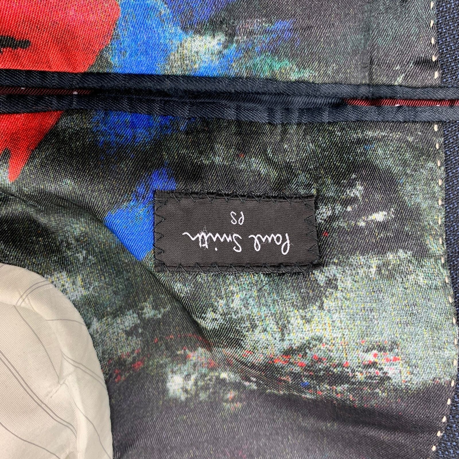 Paul Smith Size 38 Navy Blue Virgin Wool Single Breasted Sport Coat Size 38R - 7 Thumbnail