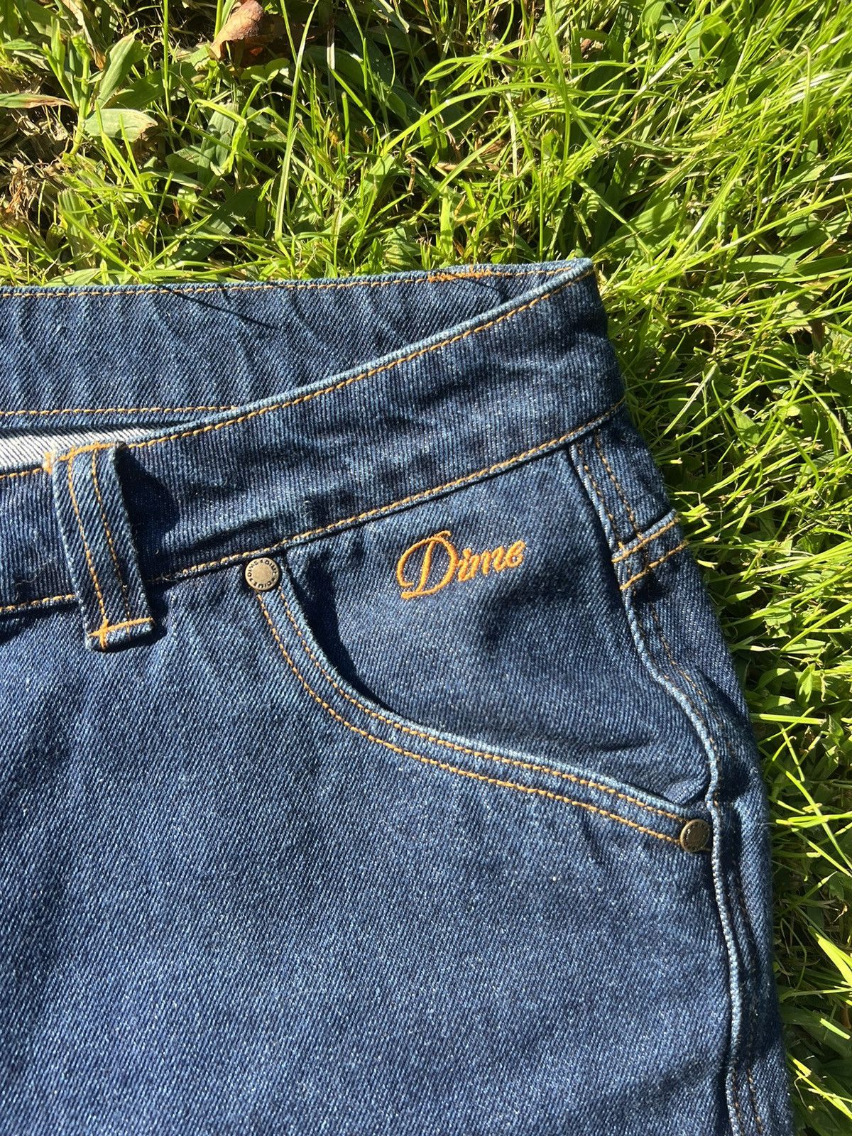 Dime Dime Denim Classic Jean Shorts - Indigo Size US 36 / EU 52 - 3 Thumbnail