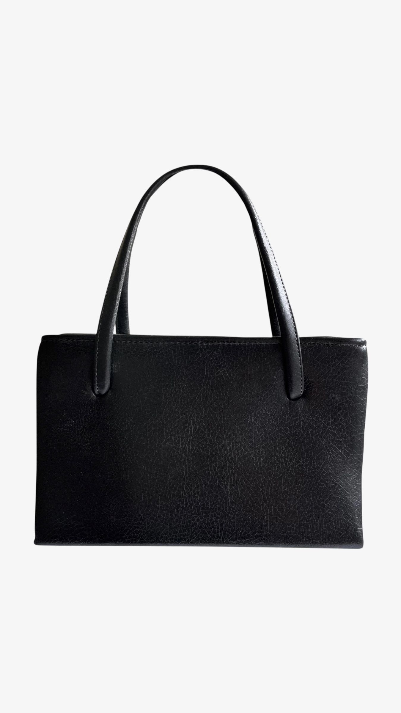 Other Vintage 1960s Black Pebbled Leather Shoulder Bag Size ONE SIZE - 3 Thumbnail