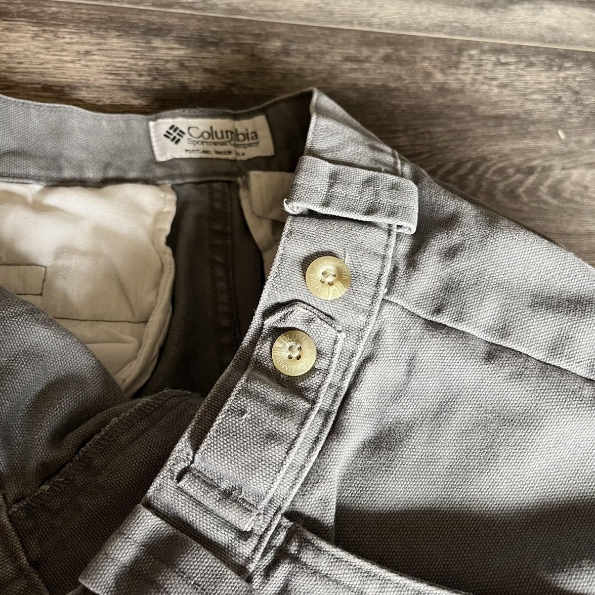 Columbia × Vintage Vintage 2000s Columbia Cargo Straight Fit Grey Pants 32x32 Size US 32 / EU 48 - 6 Thumbnail