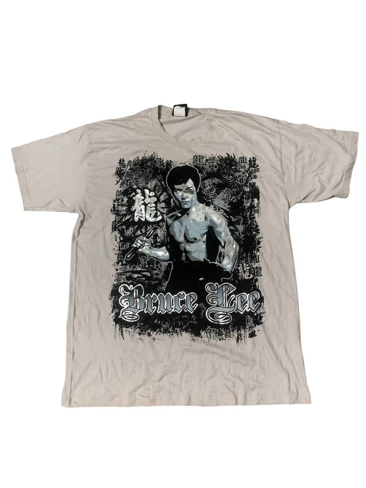 Vintage Vintage 90’s Nice Printed Bruce Lee Tee Size US XL / EU 56 / 4 - 1 Thumbnail