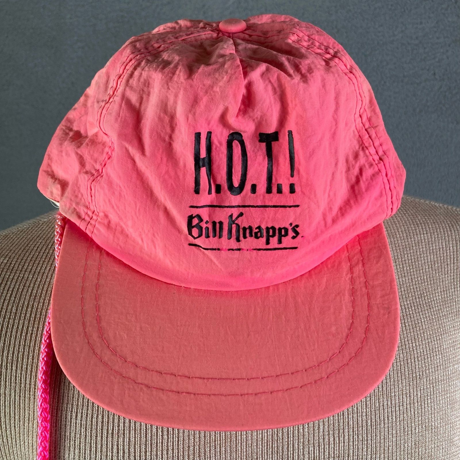 Other Bill Knapps Vintage Pink Snapback Hat Retro Restaurant Size ONE SIZE - 4 Thumbnail