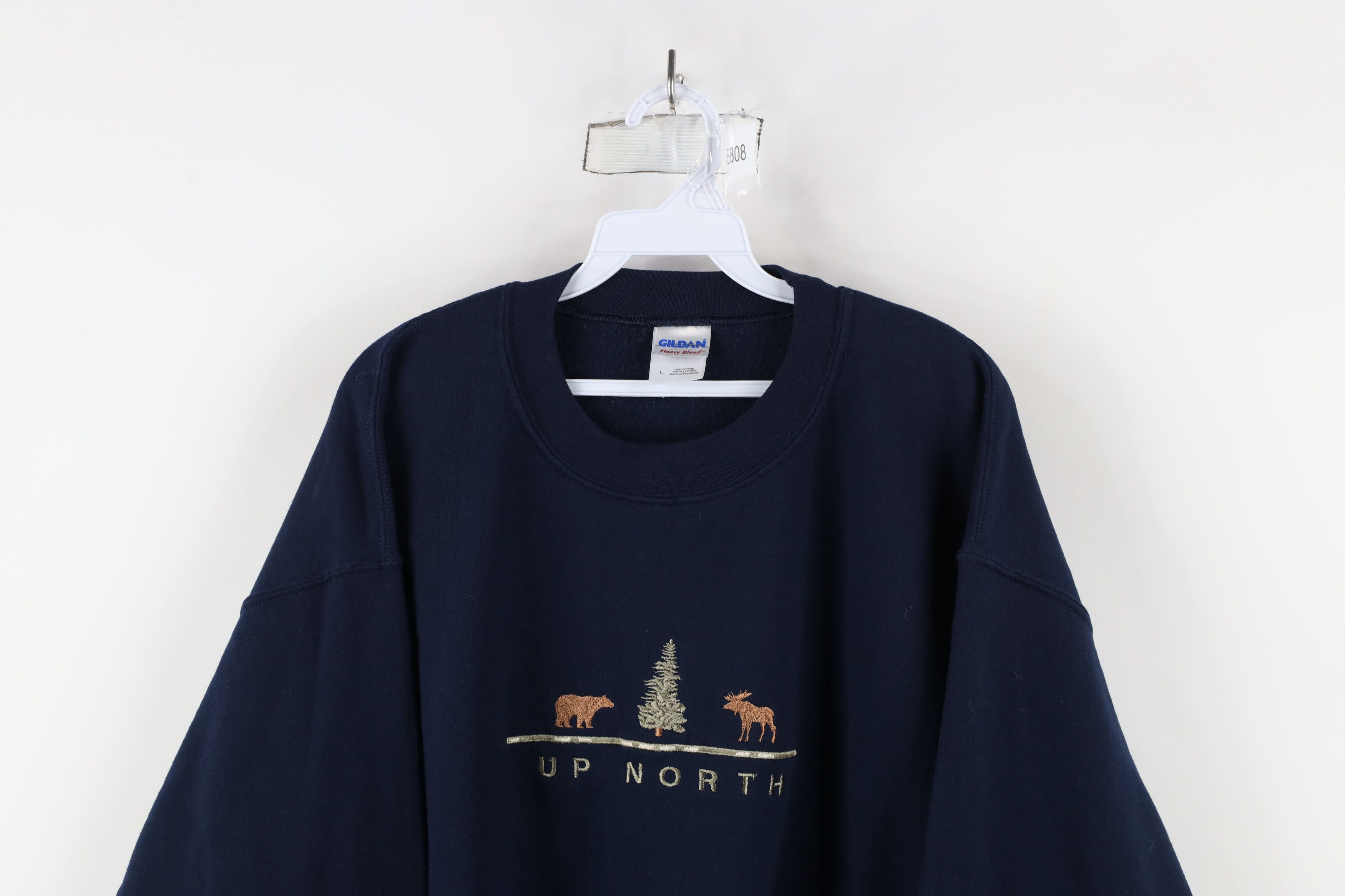 Vintage Vintage 90s Streetwear North Michigan Nature Sweatshirt Blue Size US L / EU 52-54 / 3 - 2 Thumbnail